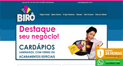 Desktop Screenshot of birografica.com.br