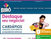 Tablet Screenshot of birografica.com.br